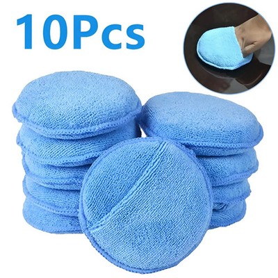 10 Stück Auto Mikrofaser Polierpads Wachs Applikator Schaum Schwamm Reinigung Puffer