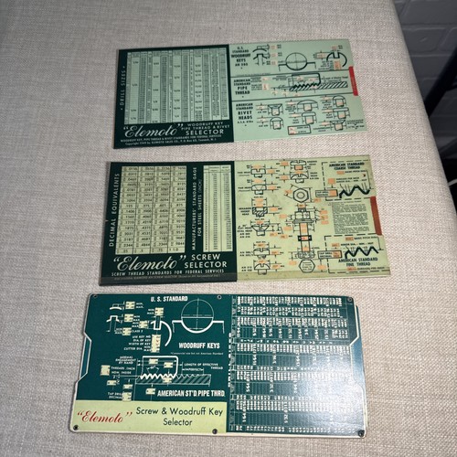 Vintage Lot Elemoto Waldmeisterschlüssel, Rohrgewinde, Schraubniet Selektor Gleitführung - Bild 1 von 16