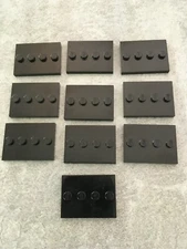 Lot of 10 LEGO Minifigure Black Display Stands -  Free Shipping! 