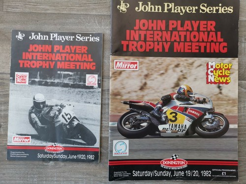 1982 DONINGTON PROGRAM & RACECARD 20.6.82 - JOHN PLAYER INTERNATIONAL TROPHY - Bild 1 von 9