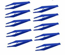 10pcs Disposable Medical Tweezers Small Plastic Tweezers For Lab Clinic Jewelry