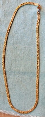 Delicate 7 Grams Nugget Style Chain Gold Necklace