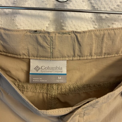Kids Columbia Zip-off Convertible Beige Pants Size M Quick Dry For Travel Hiking - Picture 4 of 4