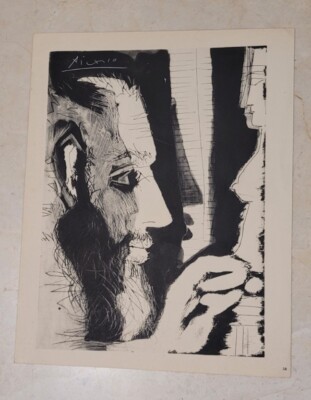 Pablo Picasso  Old Print 8 1/2 × 11