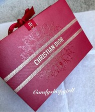 NEW Christian Dior RED Mini Paper Gift Bag 6" x 8" Limited Edition