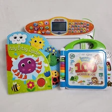 3 Educational Toys Leap Frog Learning Friend Itsy Bitsy Spider Book Vtech