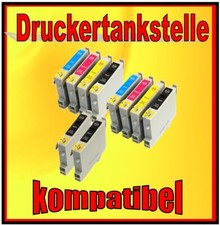 10 Patronen für Epson ersetzt T0556 Stylus Photo R240 R245 RX420 RX425 RX520 TOP