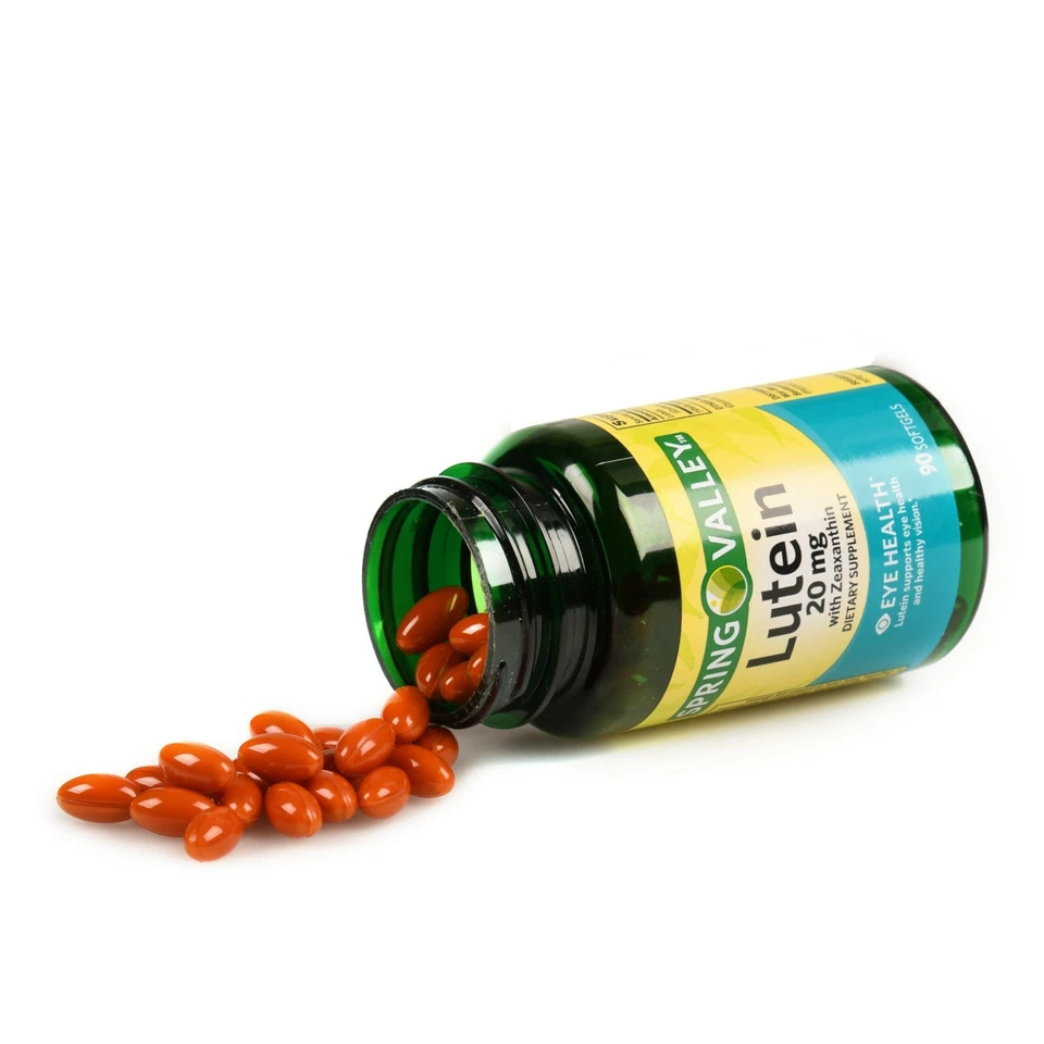 Spring Valley Lutein With Zeaxanthin Softgels 20 Mg 90 Count..+ - Image 2 of 4