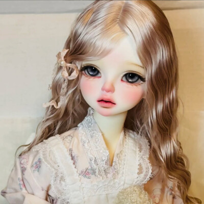 1/4 BJD Doll Bare Resin Ball Jointed Face UP Free Eyes Girl Female DIY Toy Gifts