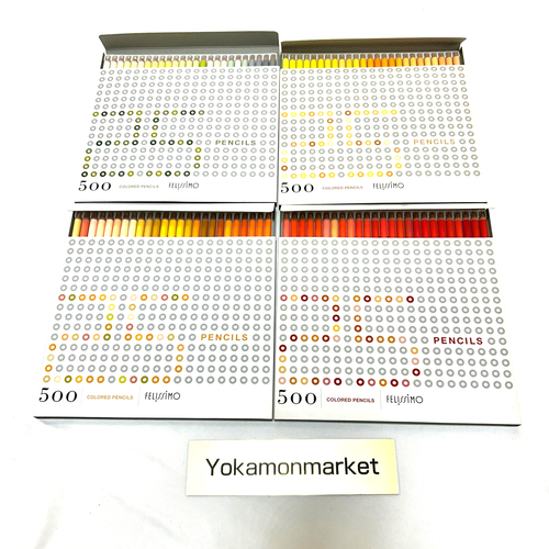 FELISSIMO 500 Colored Pencils Collection Full Color Set Made in JAPAN Used - Picture 4 of 24