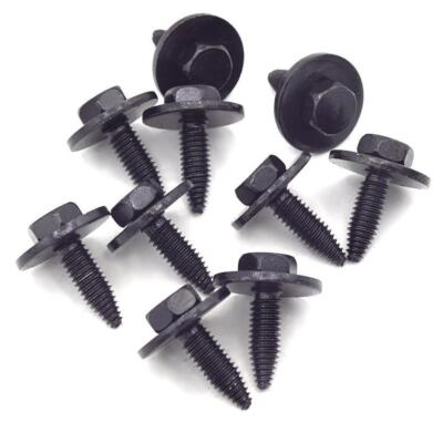 10 x YOU.S Original Schraube mit Beilagscheibe  6 x 18 mm Universal schwarz