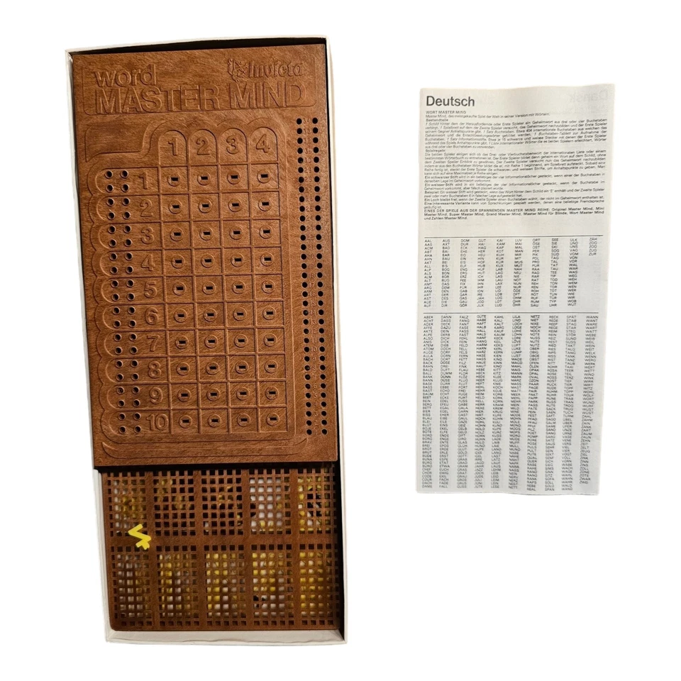 Mastermind Invicta Board Game Quizspiel Vintage 1976 Game - Image 3 of 4
