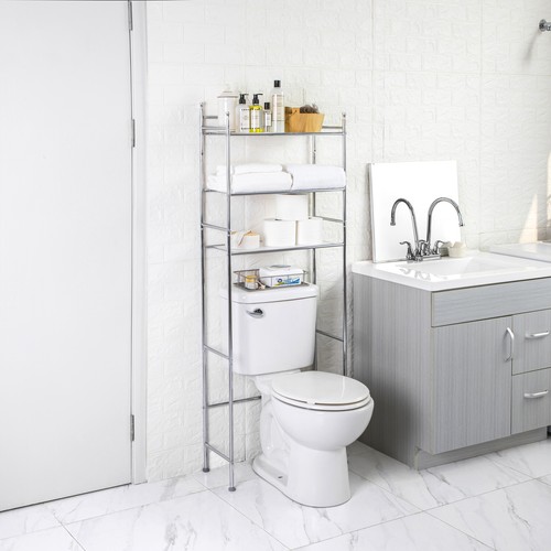 Bathroom Storage Rack Chrome – Rispa