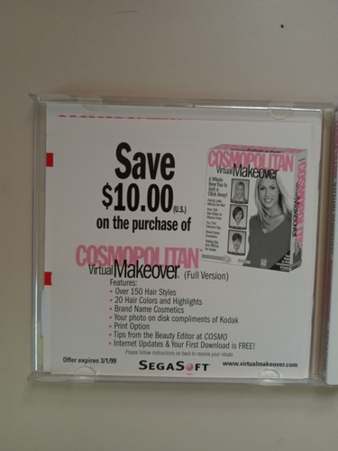 Pre-Owned Cosmopolitan Virtual Makeover PC (Win/Mac CD-ROM 1998) Deluxe Sampler - Picture 22 of 24