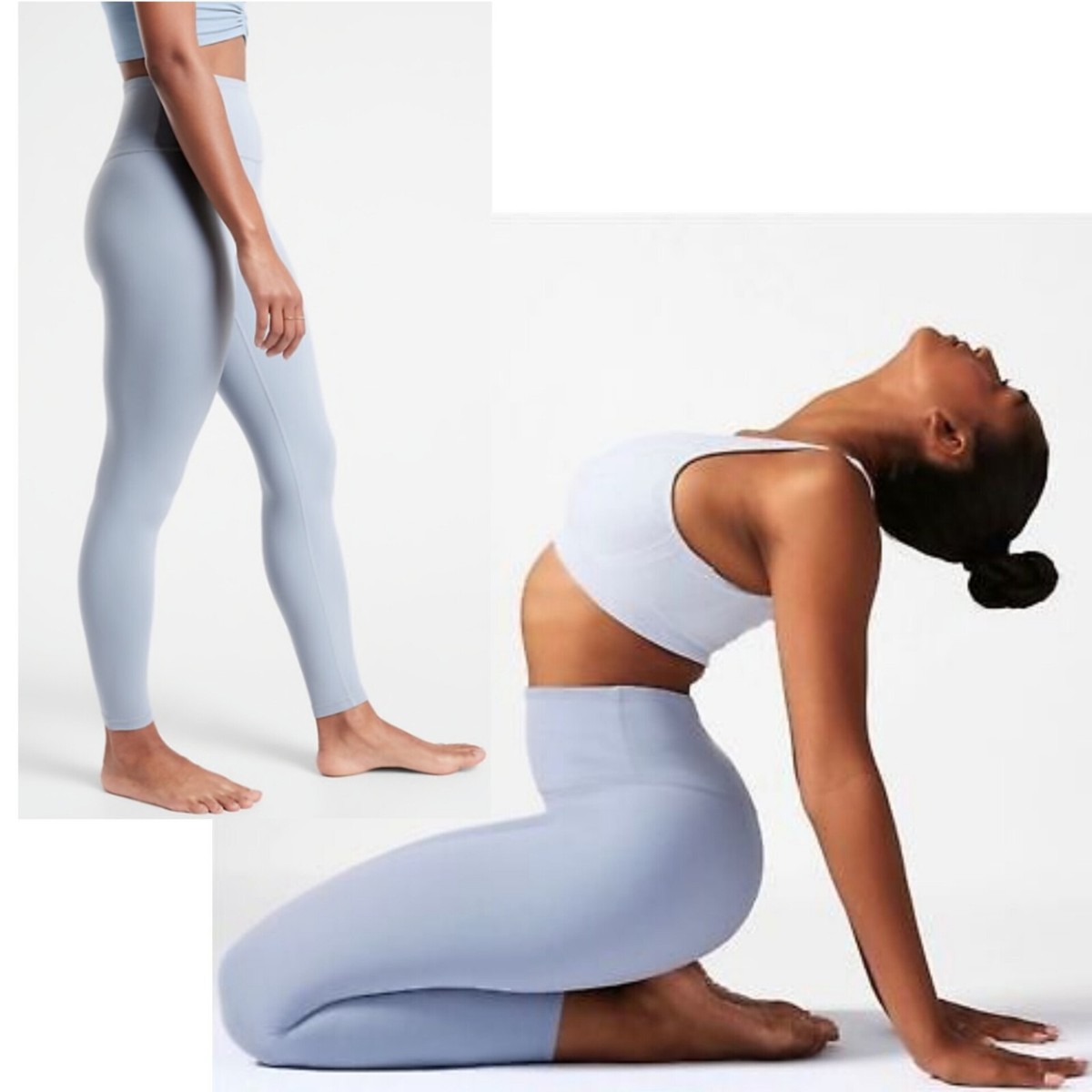 Pantalon De Sport Athleta Pour Femme, Taille M, Noir, Stretch - Occasion Très Bon état, Idéal Pour Le Yoga