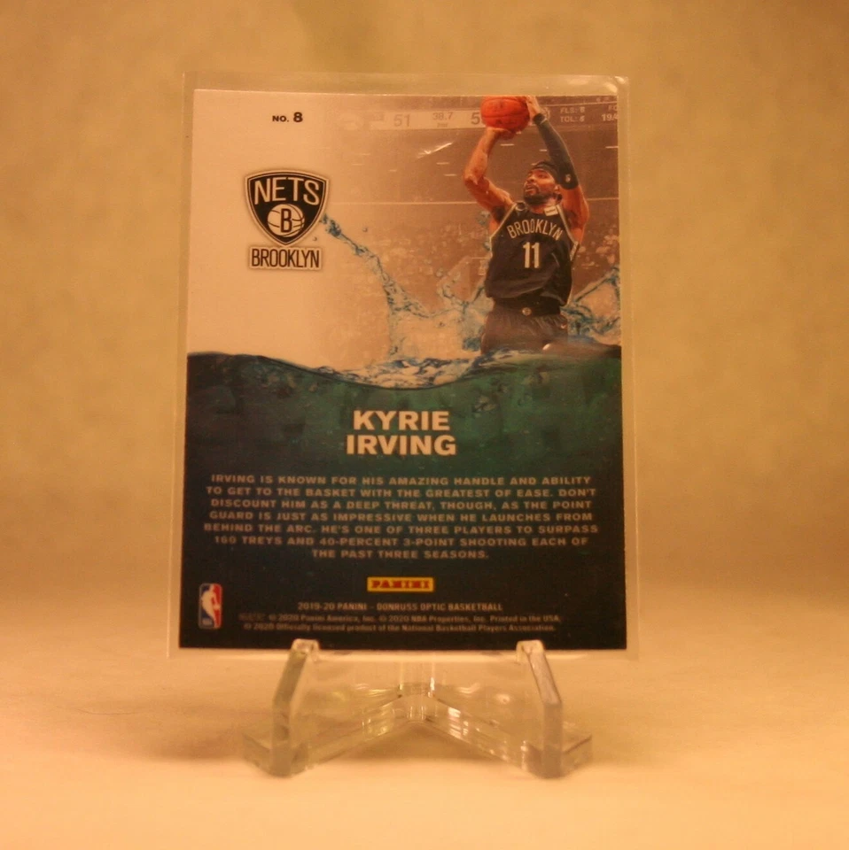 Kyrie Irving Splash 2019-20 Panini Donruss Optic Brooklyn Nets NBA - Image 2 of 2