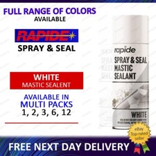 Spray And Seal White Mastic Sealant Guttering Roofs Window Pipes Soil 300ml 1-12