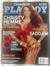 Autographed April 2005 Playboy by Christy Hemme