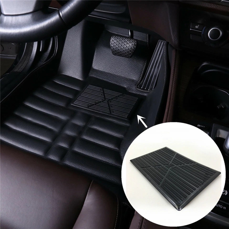 Tapete de assoalho de carro 25x16cm adesivo placa de calcanhar pedal pad ajuste carro SUV pickup - Imagem 4 de 4