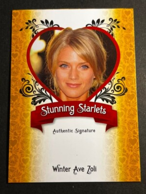 2012 Leaf Pop Century GOLD PROOF MISSING AUTO & #/1 Starlets Winter Ave Zoli