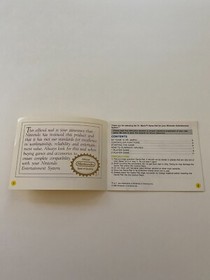 Dr Mario Manual Instruction Booklet NES Nintendo