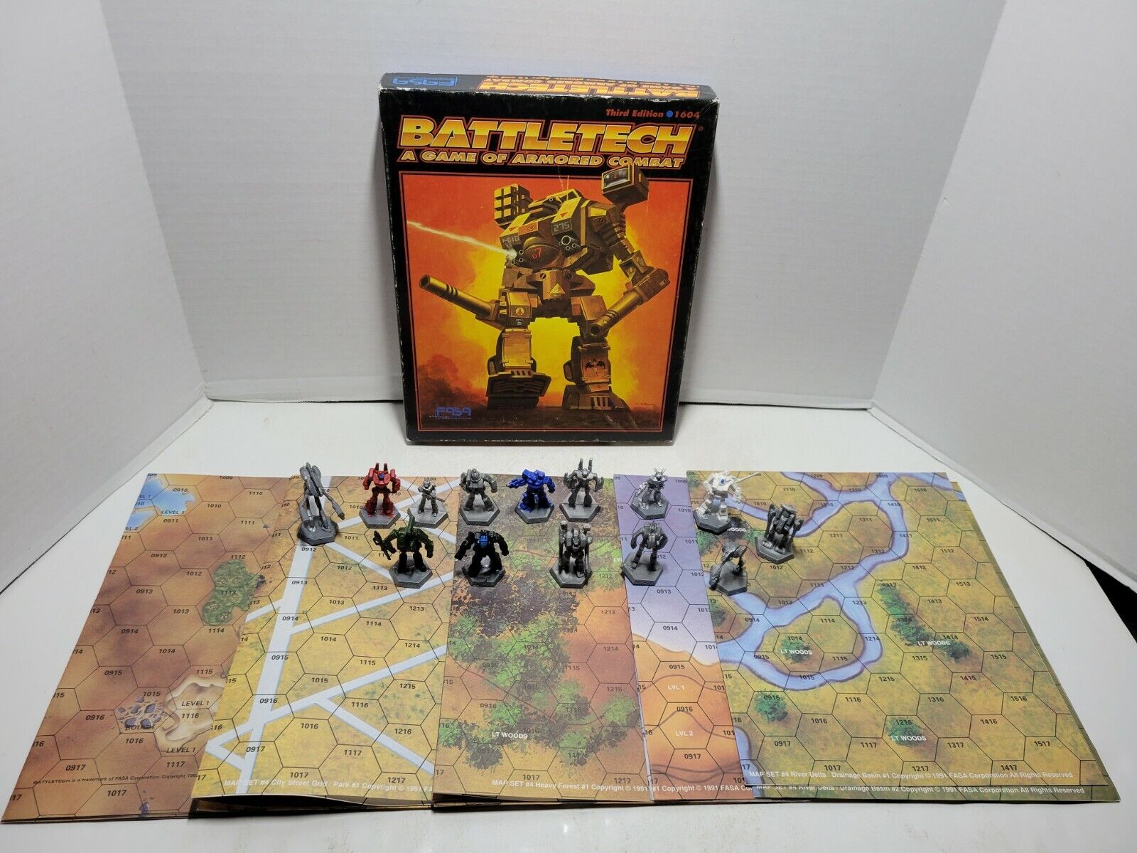 Battletech Armored Combat Third Edition 1604 Extra Maps FASA 95% Complete 1992