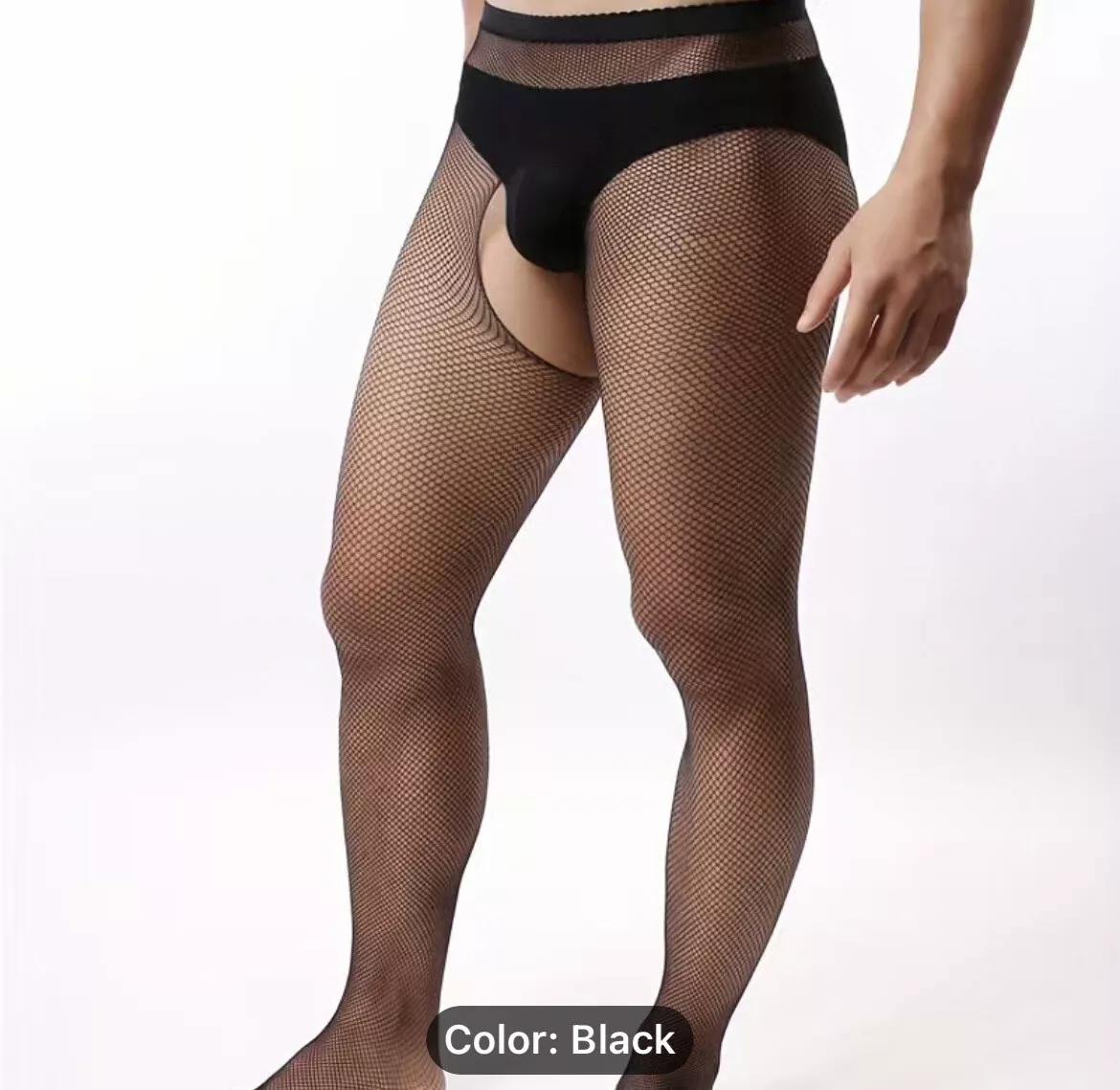 Mens fishnet clearance stockings