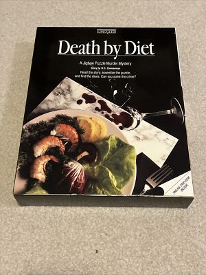 New bePUZZLED  Death By Diet  Mystery Murder Jigsaw Puzzle, 500 pieces, Sealed