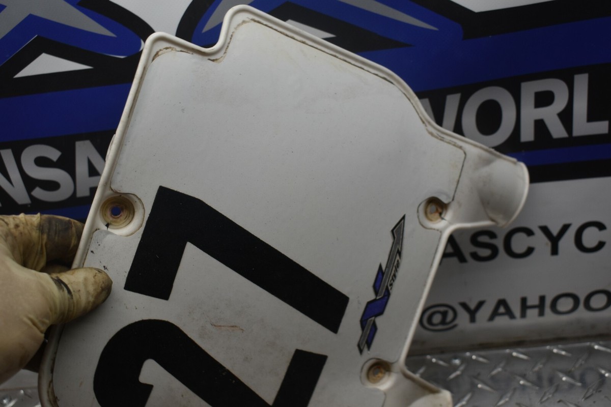 223 FRONT NUMBER TAG PANEL 94 KAWASAKI KX125 KX 125 DIRT BIKE FREE