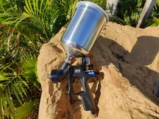 Devilbiss 704504 /Cup  DV1 Basecoat Spray Gun with 1 Liter CUP ✅NEW ✅FREE CUP!!!