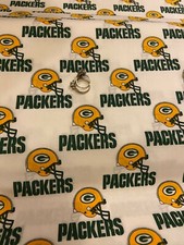GREEN BAY PACKERS FOOTBALL TEAM FABRIC 100 COTTON