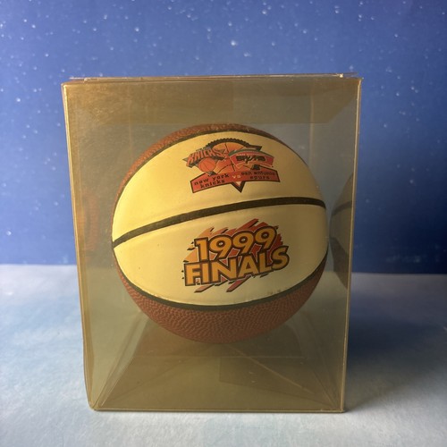 NBA Finals 1999 San Antonio Spurs ~ NY Knicks ~ pallone in miniatura campionato ~ VINTAGE - Foto 8 di 13