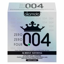 Okamoto 0.04 Zero Zero Four "Almost Nothing" Lubricated Condoms - Select Amount