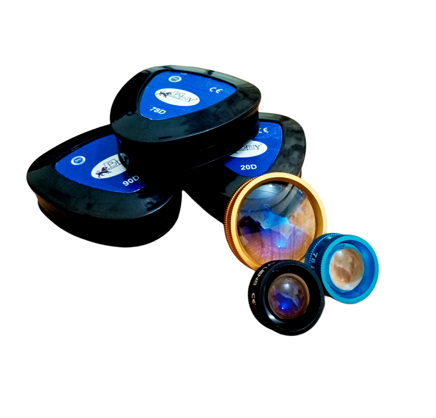 Copy of Volk Lens Combo 20D 78D 90D Non Contact Slit Lamp Lens in Black