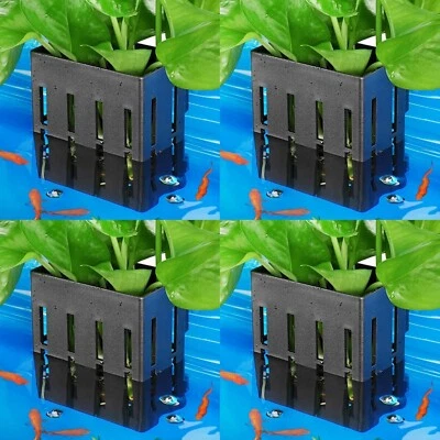 BORLECH Upgraded Aquarium Plant Holder with Hooks & Suction Cups Fish Tank Plants 1 2 4