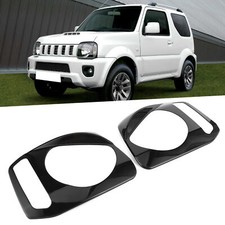 2Pcs Front Headlight Cover Trim Replacement for Suzuki Jimny 2007-2017
