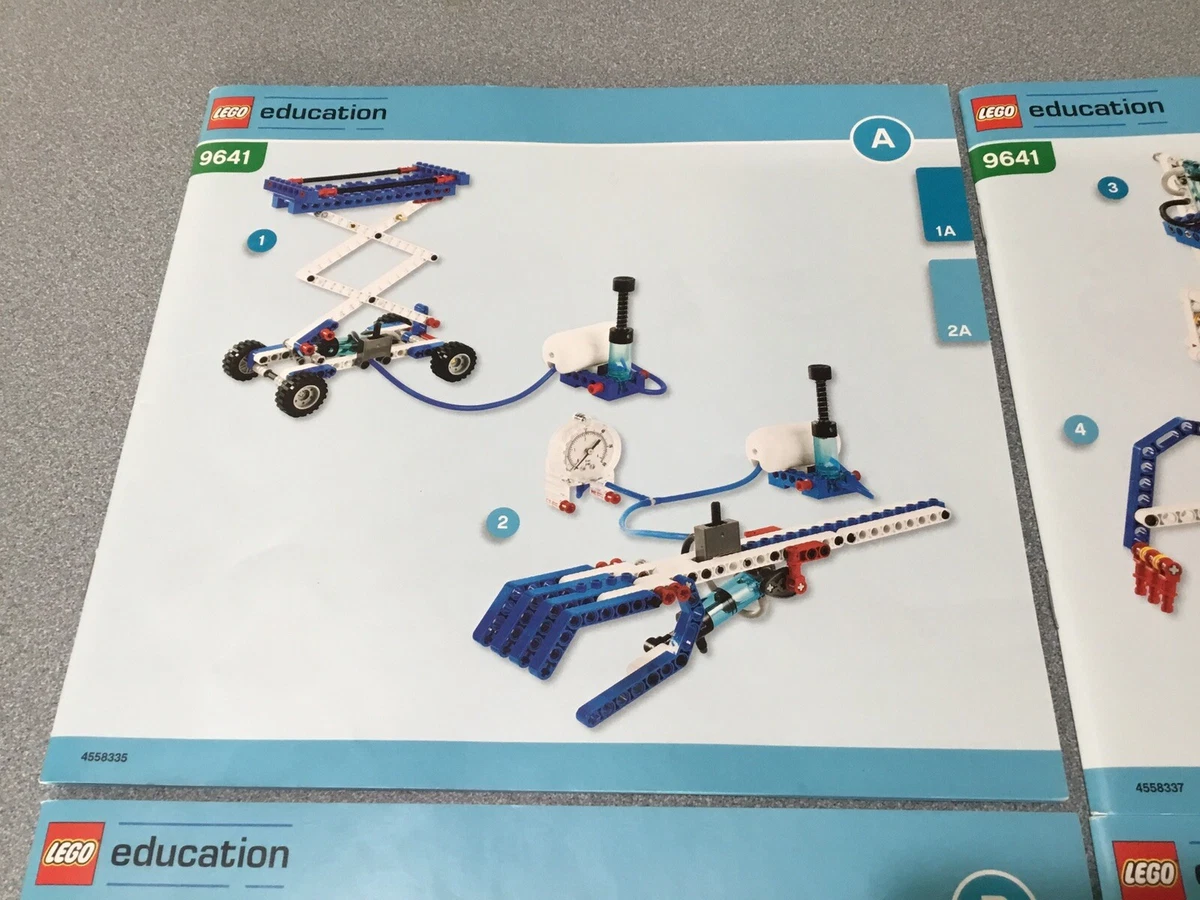 Lego Education Pneumatics Add-on Parts Set 9641 COMPLETE SET OF