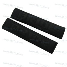 Bride Black Gradation Seat Belt Cover Shoulder Pads Fabric Racing Seat Material