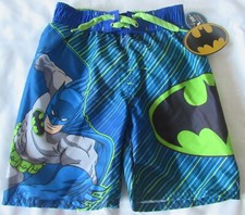 DC Comics Batman Boys Swim Shorts Trunks Size 4 and 5/6 new 782