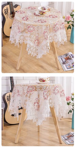 Luxury Table Cloth Lace Embroidery Rectangular Tablecloth Wedding Table Cloths - Picture 11 of 20