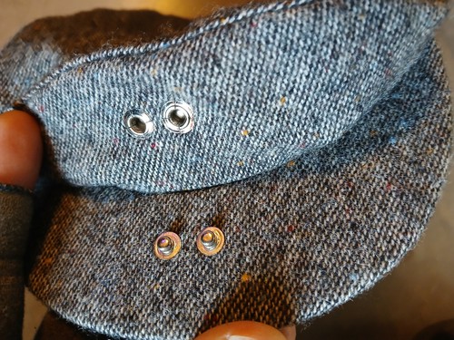 Warm Hat Flat Cap Gray Wool/Poly Thinsulate Thermal Insulation Large/L - Picture 3 of 16
