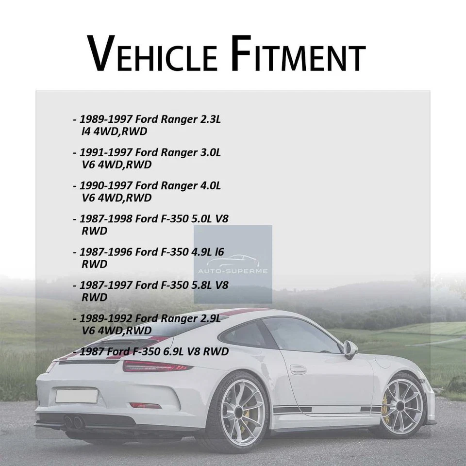 前对齐脚轮/琥珀衬套 2x 适合 1987 年福特 F-350 6.9L RWD — 第 3/4 张图片