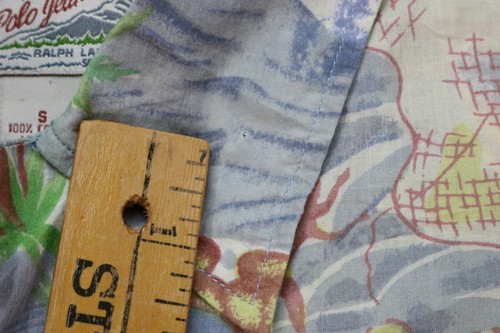 Herren Polo Jeans Co Ralph Lauren geknöpftes Hawaiihemd mit Schleifenkragen Small - Bild 6 von 6