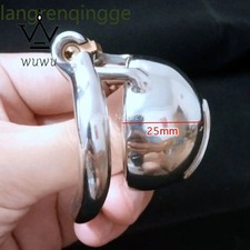Stainless Steel Male Chastity Device Small Cage With Hole Stealth Lock Ring