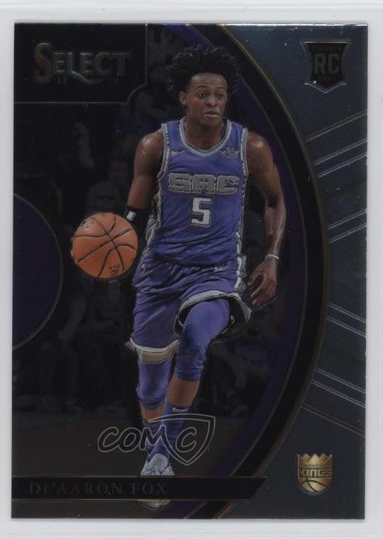 2017-18 Panini Select Concourse De'Aaron Fox #49 9on
