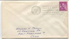 1961 US Navy Operation Deep Freeze Cover – South Pole Station Cancel