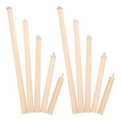  10 PCS Tragbarer Papageiensitzständer Bird Barch Toy Vogelkäfig Barsch
