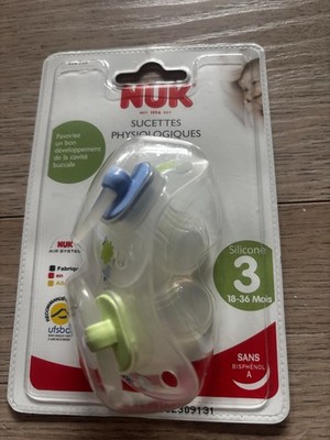 Nuk Schnuller Classic Frankreich Gr 3 18-36 Monate Silikon OVP Neu Reborn
