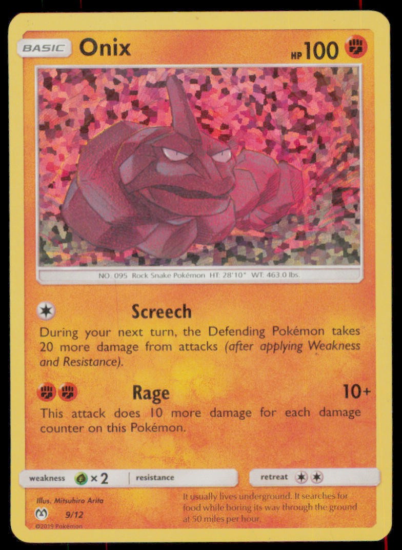 Onix 9/12 Holo Promo McDonald's Promos 2019 Pokemon Heavily Played