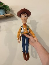 Toy Story Thinkway Toys Woody Doll with Hat REAL DENIM JEANS MOD Pull String toy